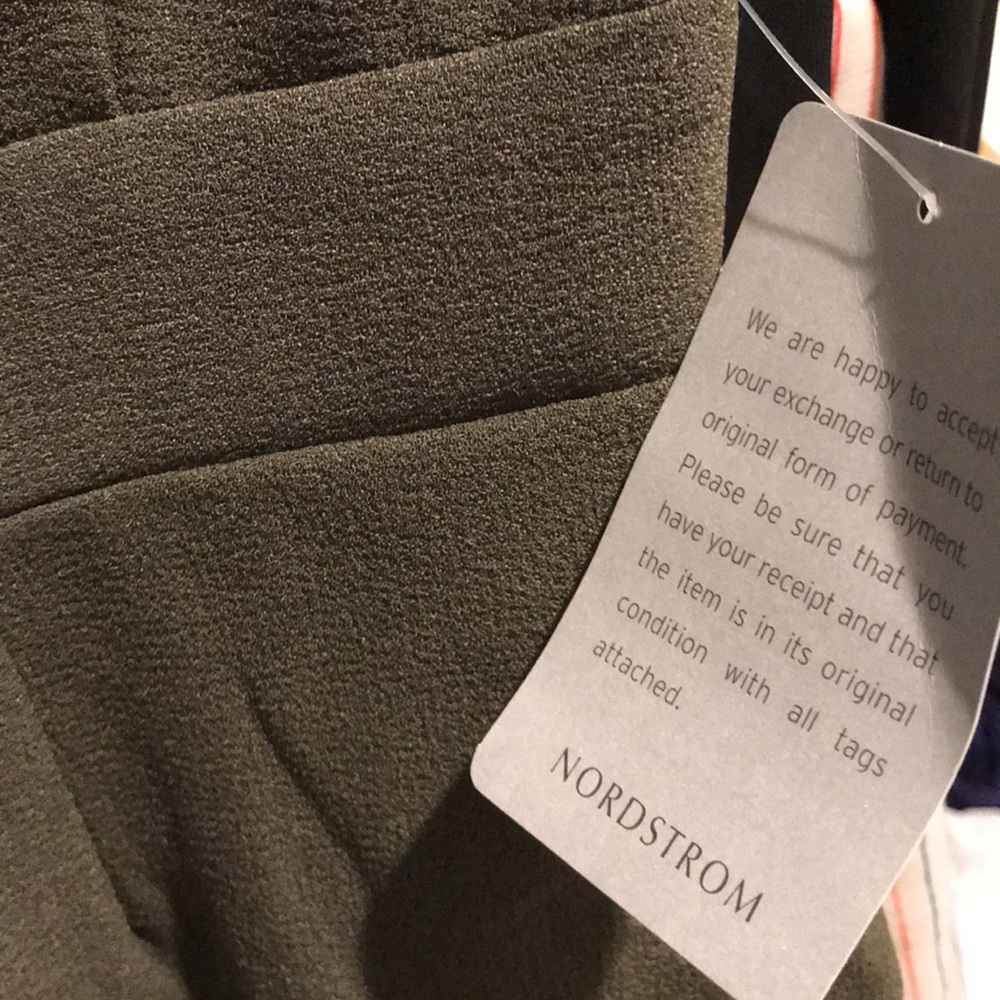 Bobeau Olive Green Short Dress, NWT - Picture 8 of 9